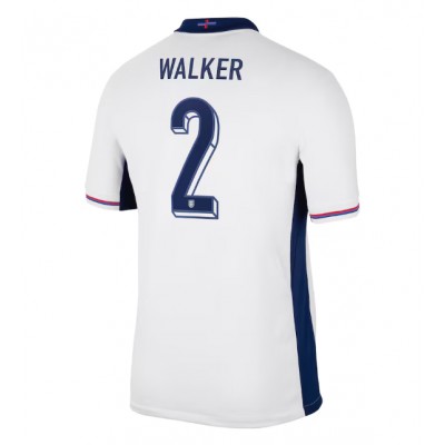 Fotbalové Dres Anglie Kyle Walker #2 Domácí ME 2024 Krátký Rukáv Fotbalové Dres Anglie Kyle Walker #2 Domácí ME 2024 Krátký Rukáv